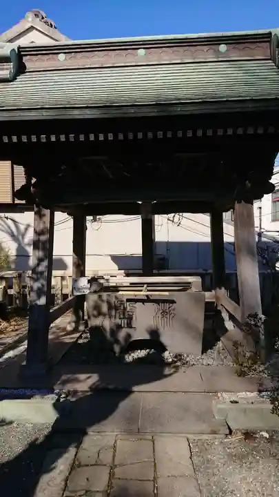 叶神社 (西叶神社)の手水舎