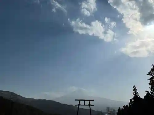 河口浅間神社の景色