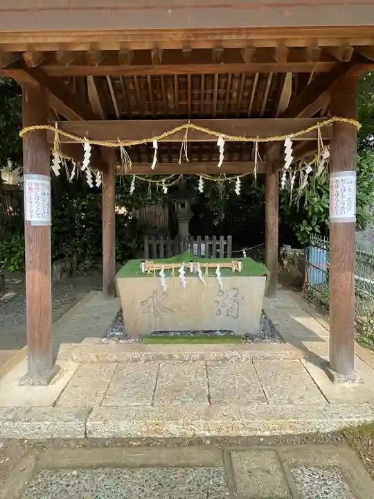 東田神明宮の手水舎