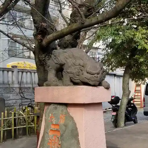 木場 洲﨑神社の狛犬