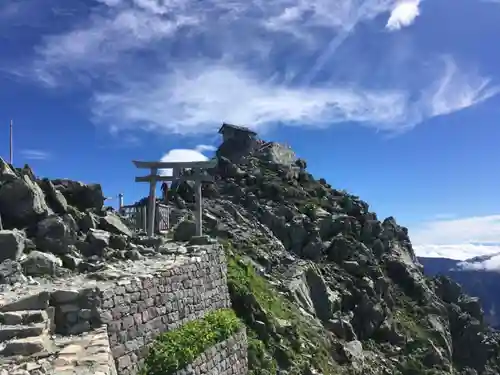 雄山神社峰本社の景色