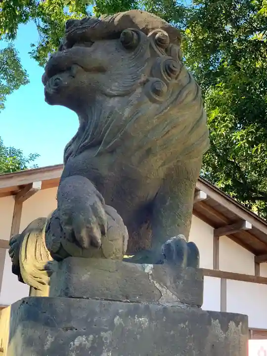 多摩川浅間神社の狛犬