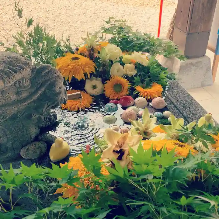 滑川神社 - 仕事と子どもの守り神の手水舎