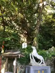八幡朝見神社の狛犬