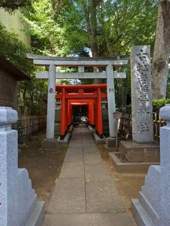 古地老稲荷神社の鳥居
