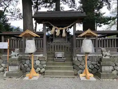 飛驒一宮水無神社の末社・摂社