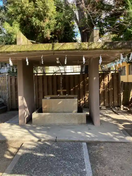筒井八幡神社の手水舎