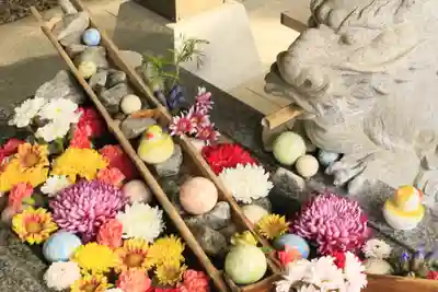 滑川神社 - 仕事と子どもの守り神の手水舎