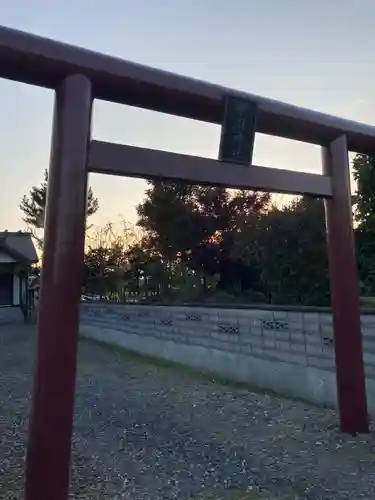 中沼神社の鳥居