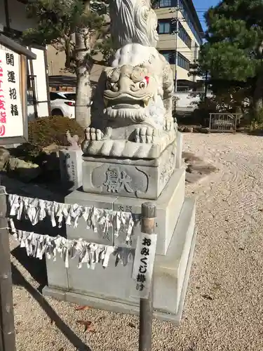 松江宗忠神社の狛犬