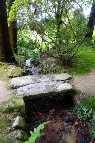 長岳寺の庭園