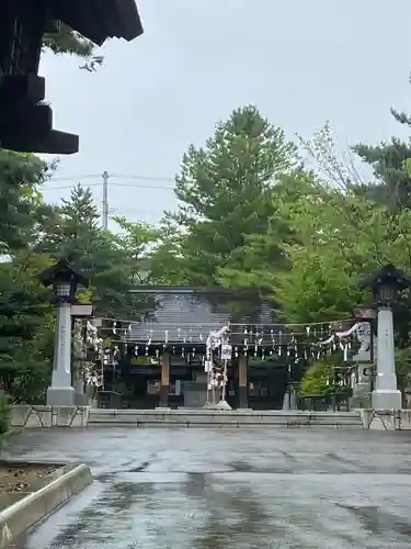 北見神社の庭園