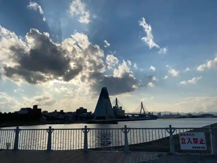 善知鳥神社の周辺