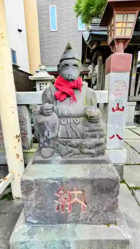 猫実庚申塔の狛犬