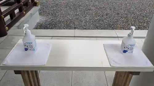 音更神社の感染症対策