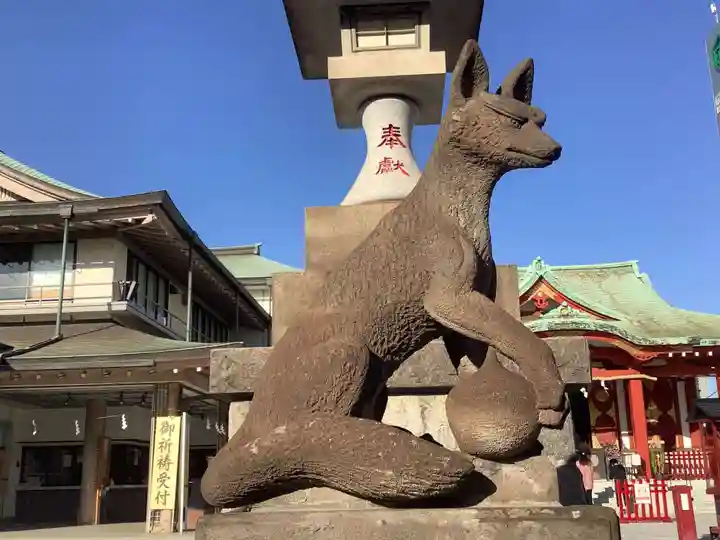 東京羽田 穴守稲荷神社の狛犬