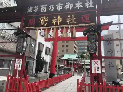 鷲神社の鳥居