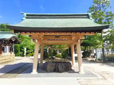 植田八幡宮の手水舎