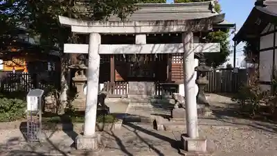 阿豆佐味天神社 立川水天宮の鳥居