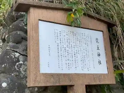 龍王神社の{uncategorized: "未分類", other: "その他", undefined: "問題あり", building: "その他建物", grave: "お墓", sacred_gate: "鳥居", guardian: "狛犬", statue: "像", buddha: "仏像", history: "歴史", nature: "自然", garden: "庭園", animal: "動物", pagoda: "塔", temizu: "手水舎", mountain_gate: "山門・神門", sanctuary: "本殿・本堂", subordinate: "末社・摂社", art: "芸術", scenery: "景色", jizo: "地蔵", ema: "絵馬", goshuin: "御朱印", omikuji: "おみくじ", items: "授与品その他", amulet: "お守り", goshuincho: "御朱印帳", eats: "食事", festival: "お祭り", votive_dance: "神楽", shichigosan: "七五三参", wedding: "結婚式", experience: "体験その他", initially: "初詣", around: "周辺", anti_infection: "感染症対策"}