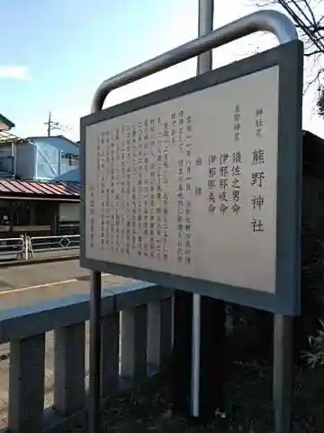立川熊野神社の歴史