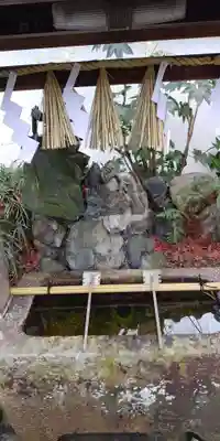 龍王宮秀郷社（橋守神社）の手水舎