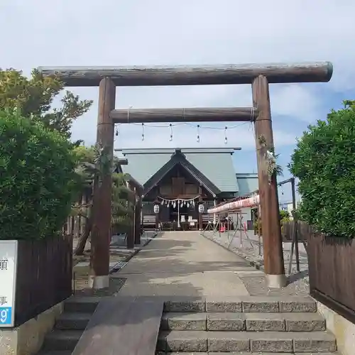 七重浜海津見神社の鳥居