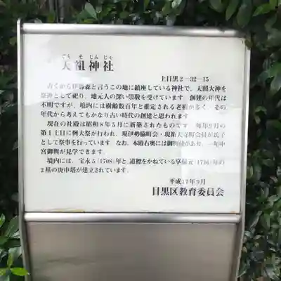 中目黒八幡神社の歴史