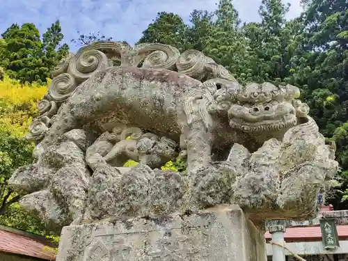 古殿八幡神社の狛犬