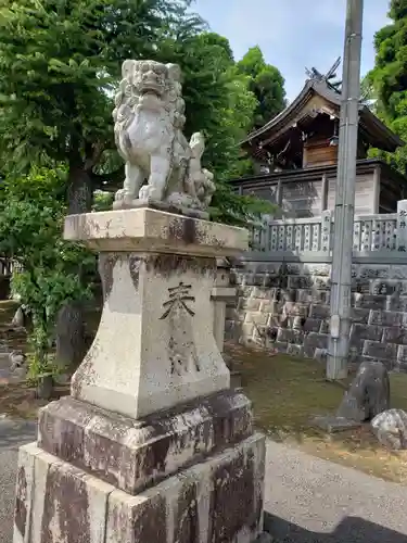 於保多神社の狛犬