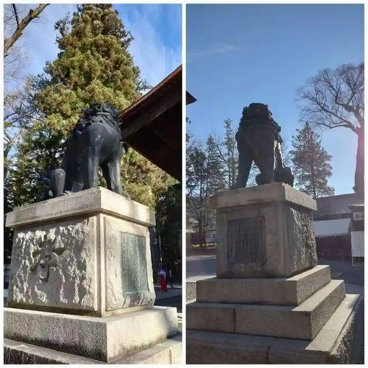 諏訪大社下社秋宮の狛犬