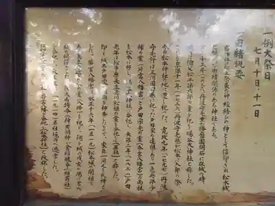 松本神社の歴史