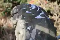 阿久津「田村神社」(郡山市阿久津町)旧社名:伊豆箱根三嶋三社の狛犬