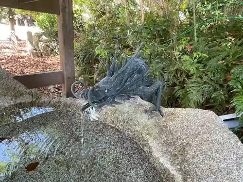 鏡神社の手水