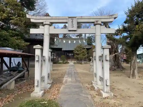 八甫鷲宮神社の鳥居