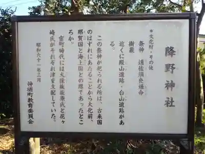 降野神社の歴史
