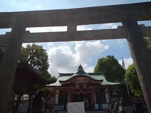 鮫州八幡神社の鳥居