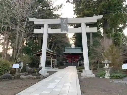 富士山東口本宮 冨士浅間神社の鳥居