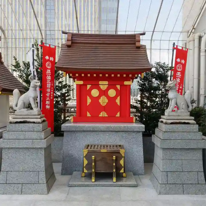 三囲神社(三圍神社)日本橋摂社の本殿・本堂