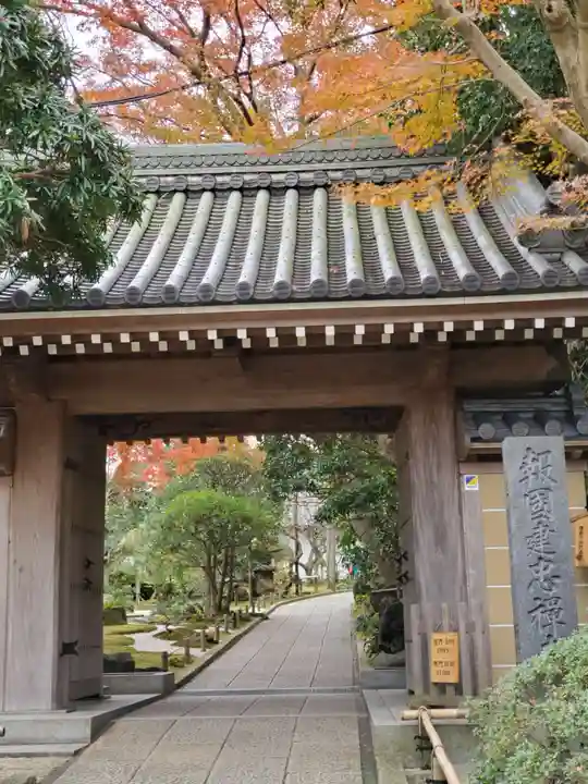 報国寺の山門・神門
