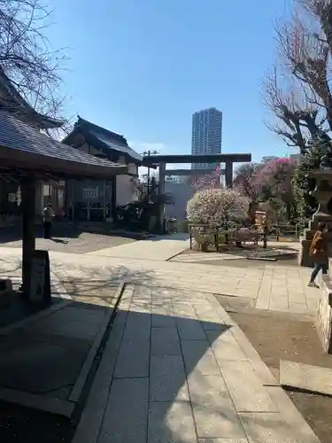 五條天神社の庭園