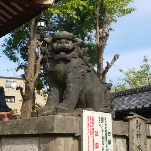 諏訪神社の狛犬