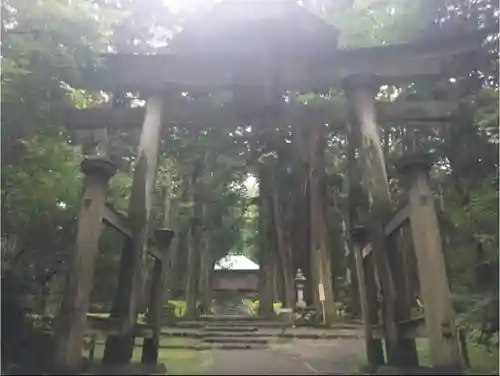 平泉寺白山神社の鳥居