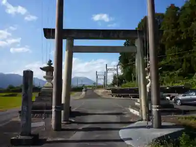 下笠田八幡神社の鳥居