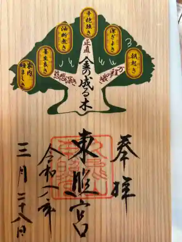 久能山東照宮の御朱印