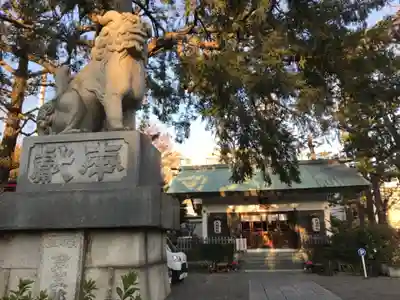 下神明天祖神社の狛犬
