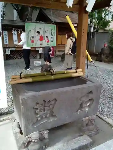 川越熊野神社の手水