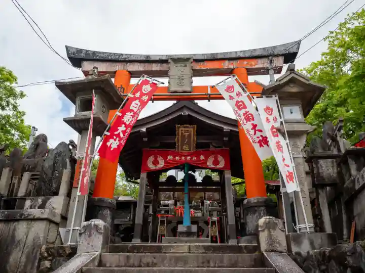 伏見稲荷大社三ノ峰(下之社神蹟・白菊大神)の{uncategorized: "未分類", other: "その他", undefined: "問題あり", building: "その他建物", grave: "お墓", sacred_gate: "鳥居", guardian: "狛犬", statue: "像", buddha: "仏像", history: "歴史", nature: "自然", garden: "庭園", animal: "動物", pagoda: "塔", temizu: "手水舎", mountain_gate: "山門・神門", sanctuary: "本殿・本堂", subordinate: "末社・摂社", art: "芸術", scenery: "景色", jizo: "地蔵", ema: "絵馬", goshuin: "御朱印", omikuji: "おみくじ", items: "授与品その他", amulet: "お守り", goshuincho: "御朱印帳", eats: "食事", festival: "お祭り", votive_dance: "神楽", shichigosan: "七五三参", wedding: "結婚式", experience: "体験その他", initially: "初詣", around: "周辺", anti_infection: "感染症対策"}
