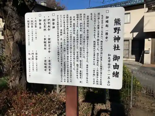 武州白子熊野神社(埼玉県)
