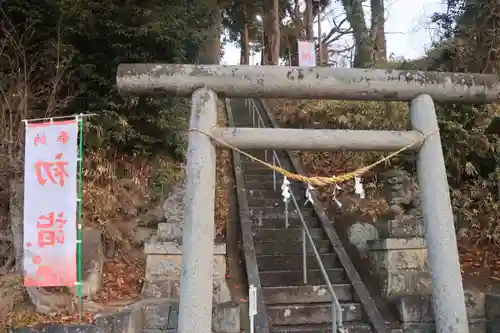 阿久津「田村神社」（郡山市阿久津町）旧社名：伊豆箱根三嶋三社の鳥居